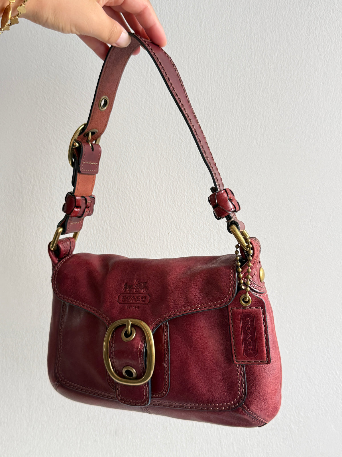Super Rare Coach Bleecker Leather Shoulder Bag