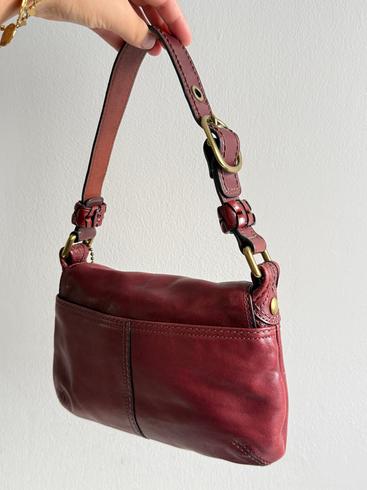 Super Rare Coach Bleecker Leather Shoulder Bag