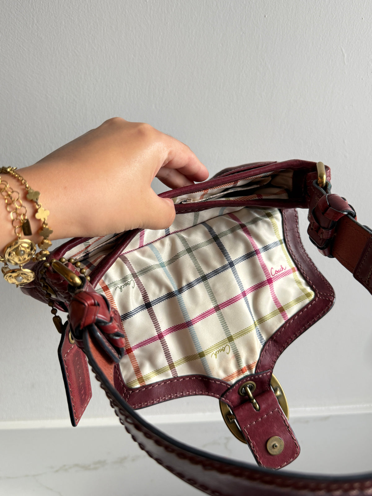 Super Rare Coach Bleecker Leather Shoulder Bag