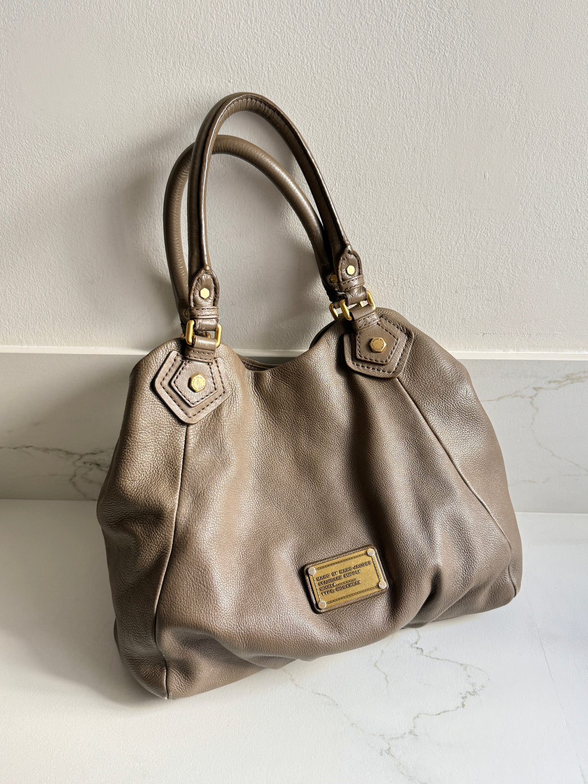Marc by Marc Jacobs Classic Q Fran Leather Shoulder Bag