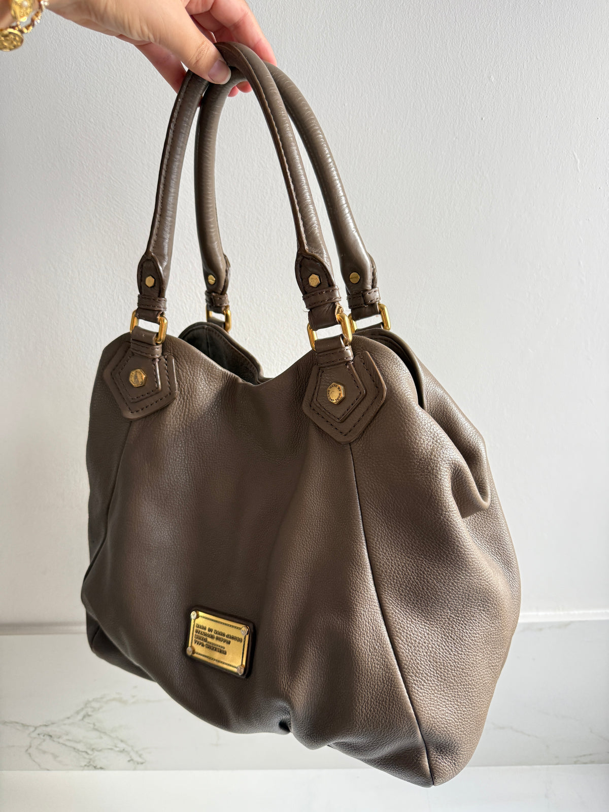 Marc by Marc Jacobs Classic Q Fran Leather Shoulder Bag