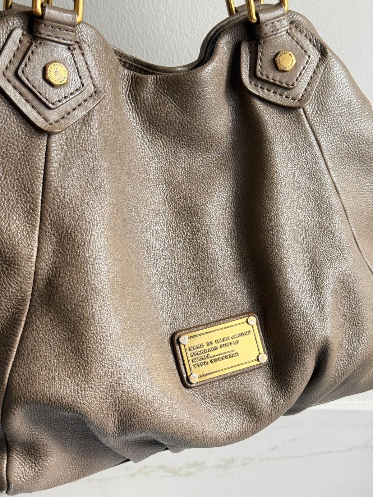 Marc by Marc Jacobs Classic Q Fran Leather Shoulder Bag