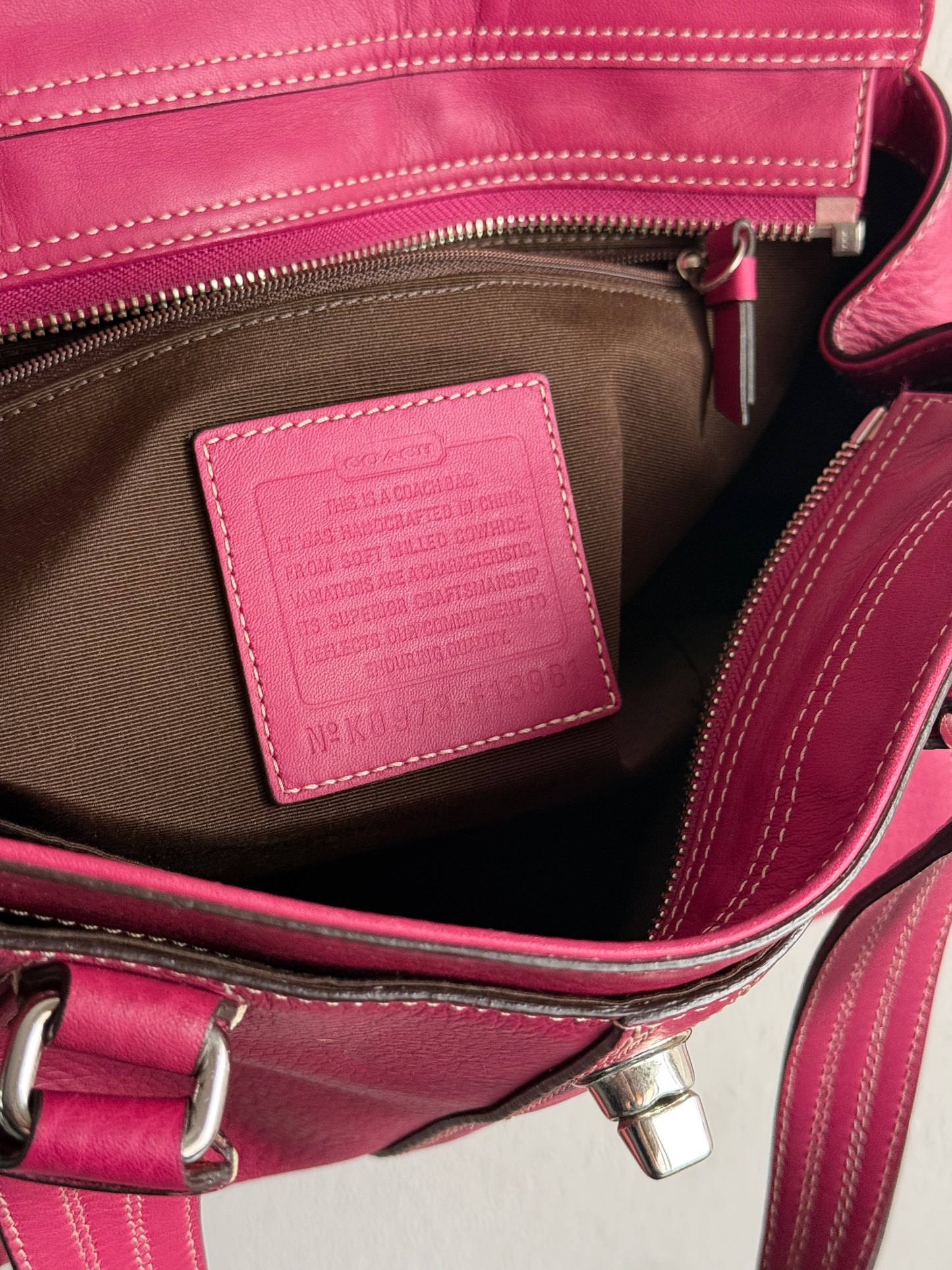 Super Rare Coach Hampton Pebbled Leather