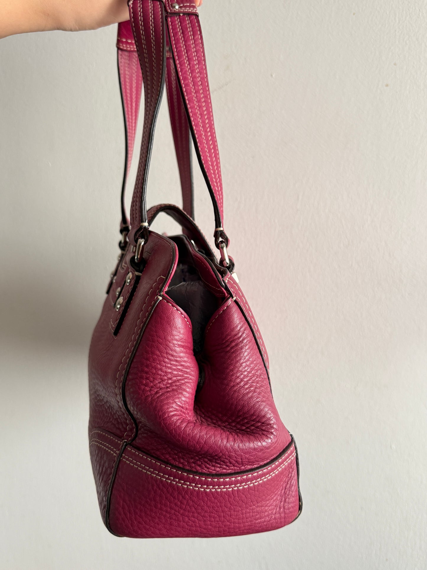 Super Rare Coach Hampton Pebbled Leather