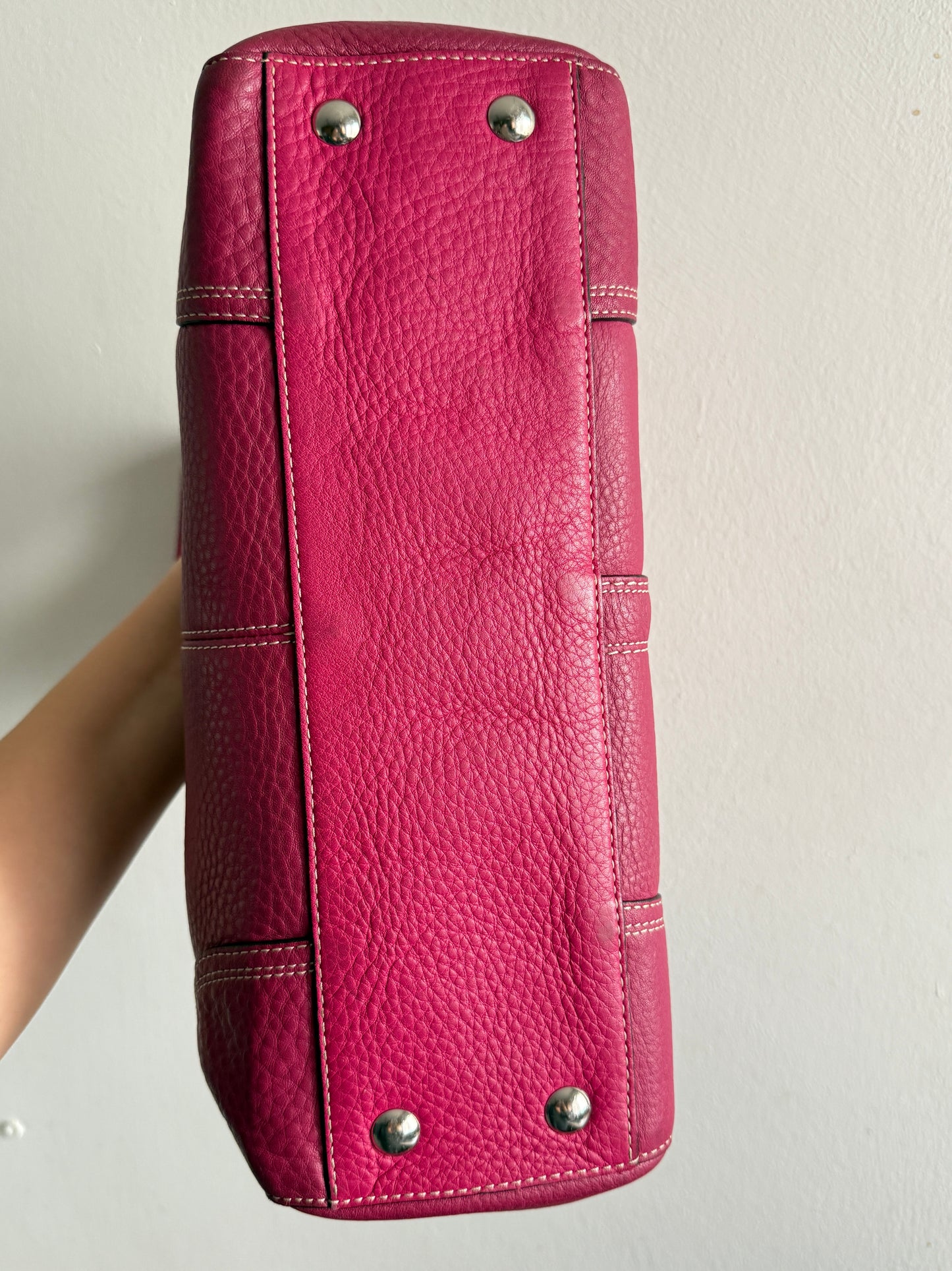 Super Rare Coach Hampton Pebbled Leather