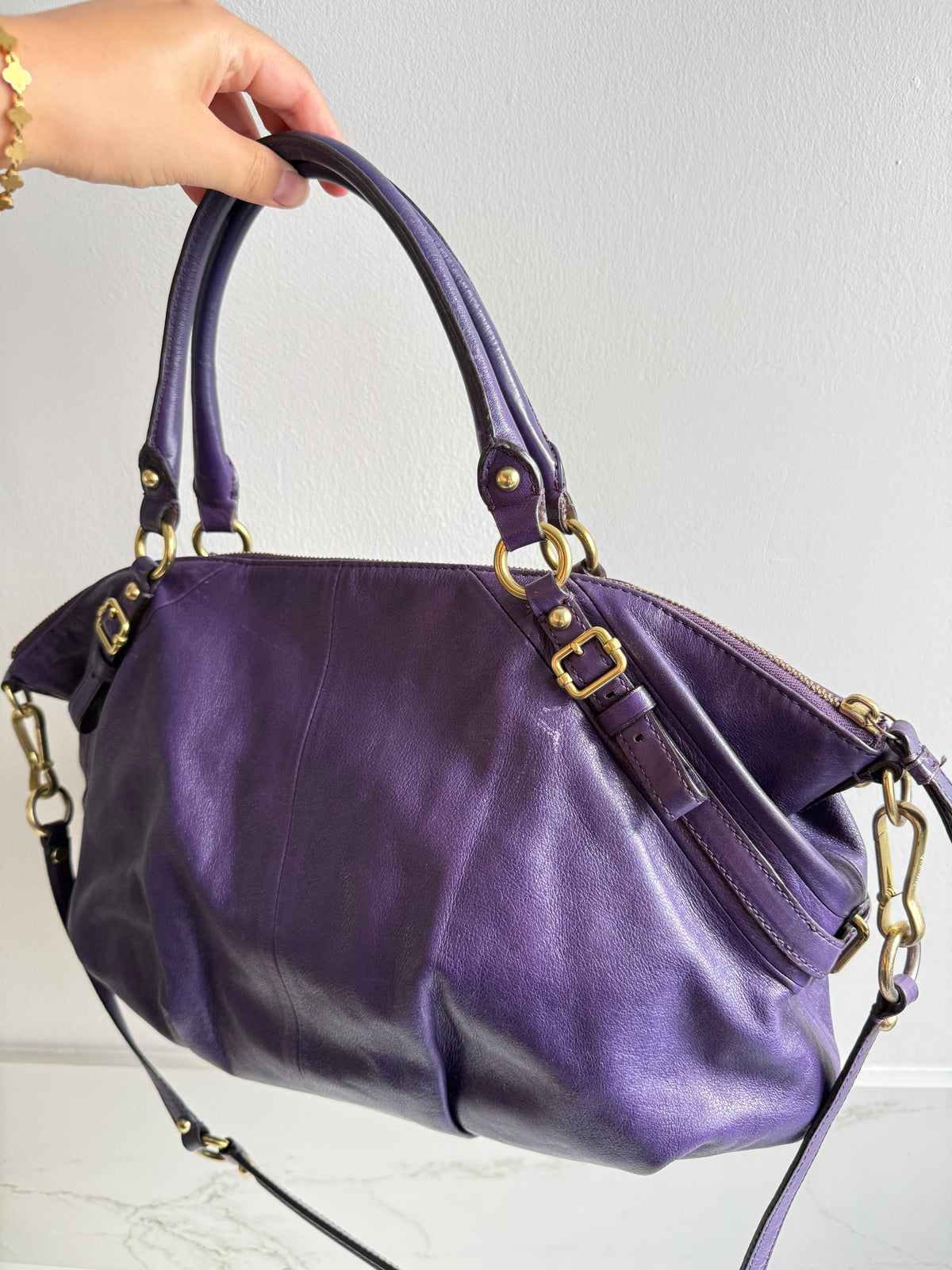 Coach Madison Sophia Leather Shoulder Bag, Large