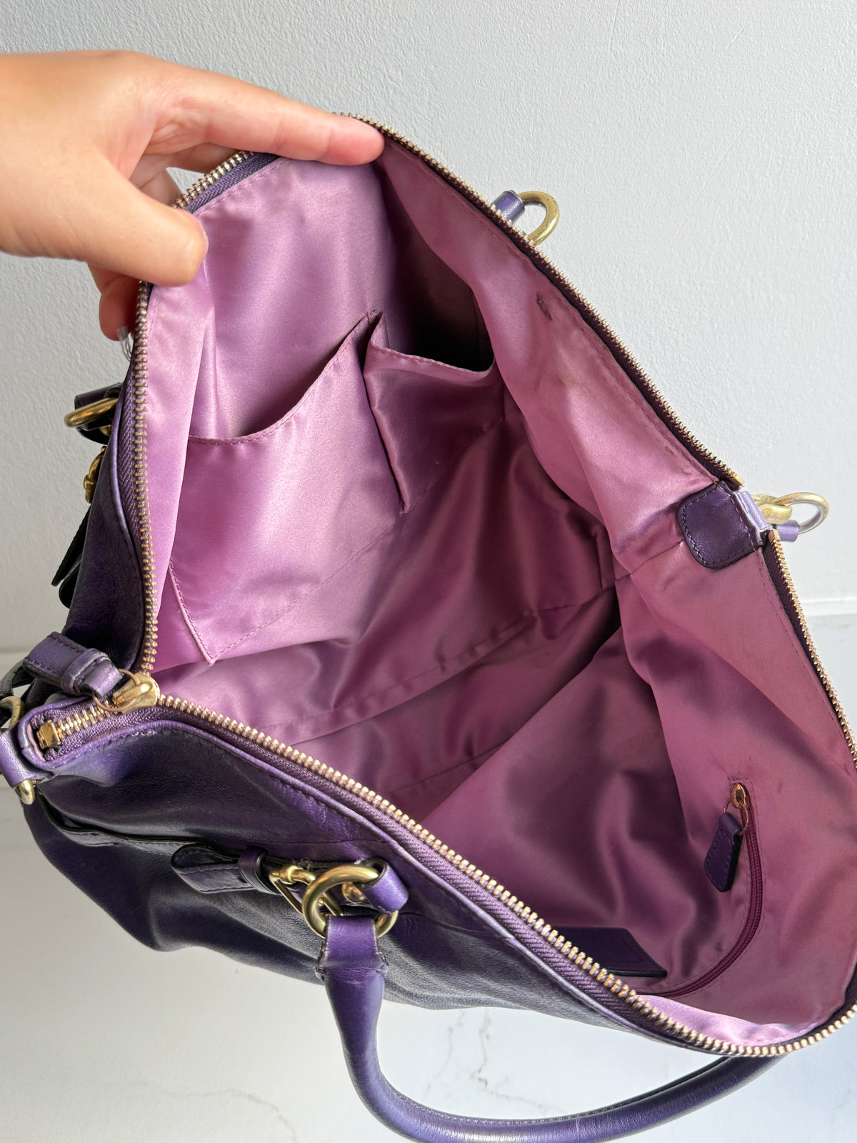 Coach Madison Sophia Leather Shoulder Bag, Large