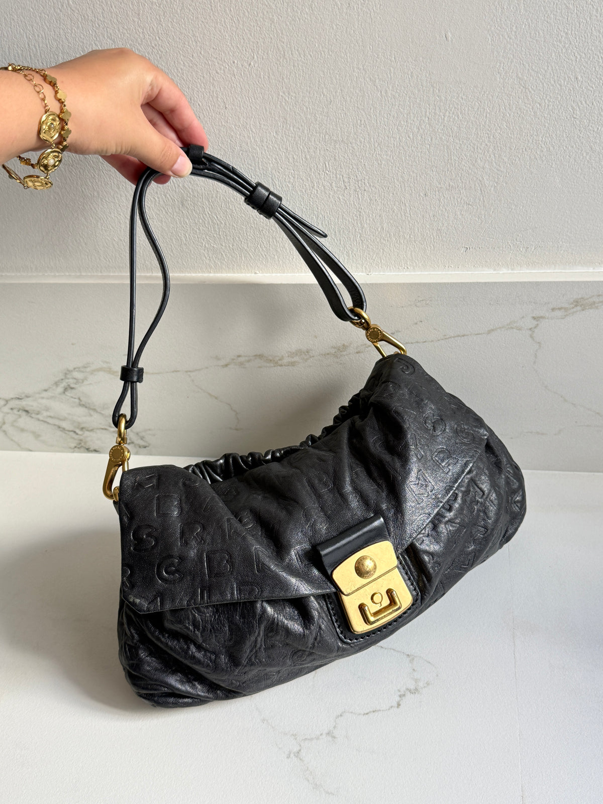 Rare Marc by Marc Jacobs Dreamy Logo Linda Shoulder Bag