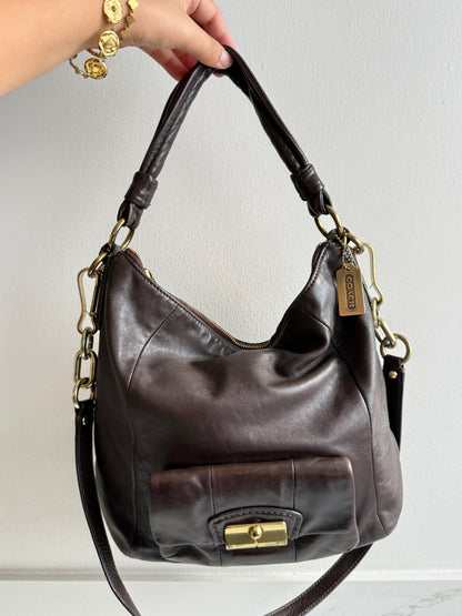 Rare Coach Kristin Leather Hobo Shoulder Bag