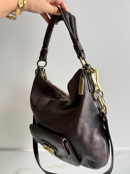 Rare Coach Kristin Leather Hobo Shoulder Bag