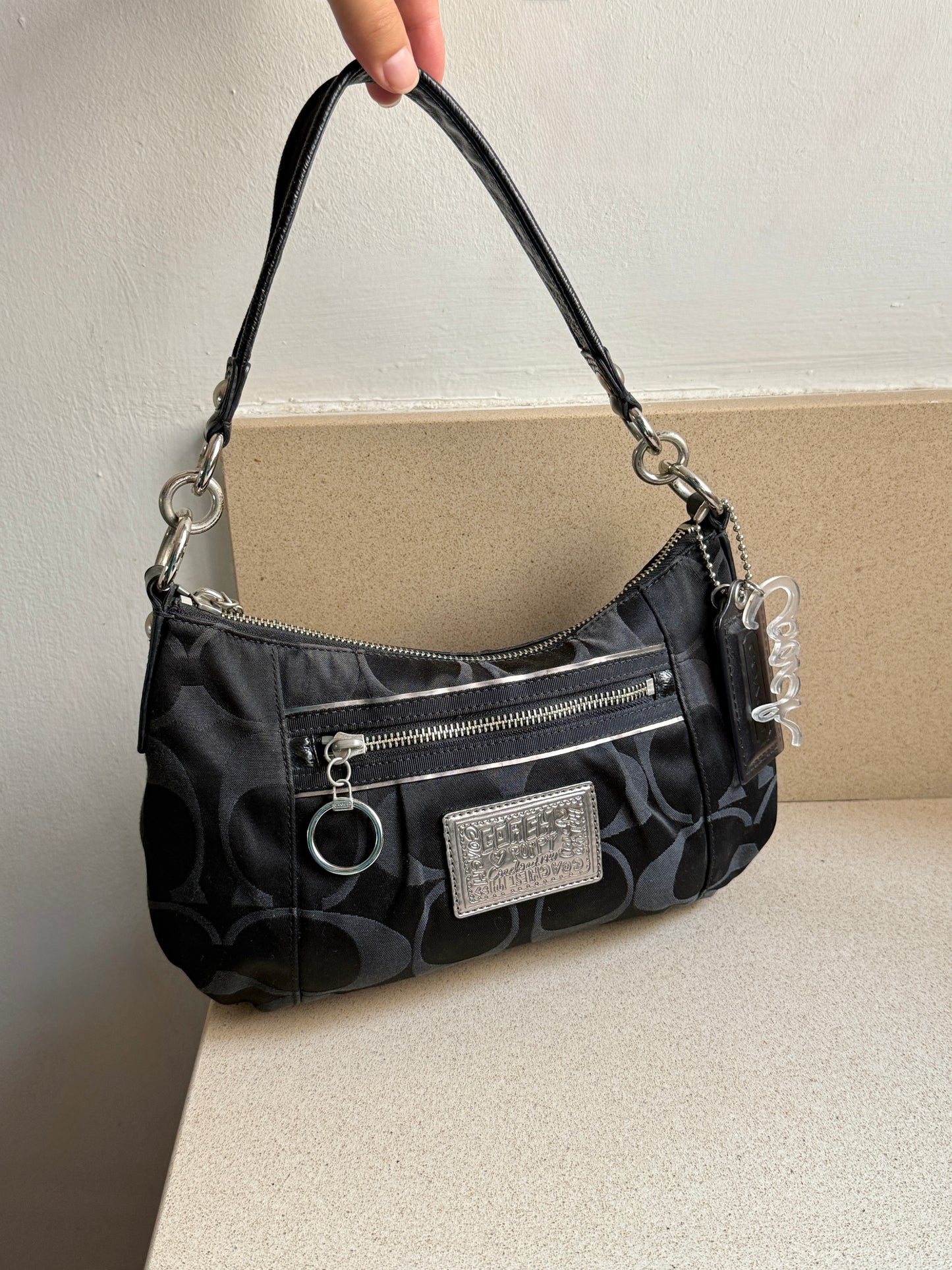 Rare Coach Poppy Signature Shoulder Bag