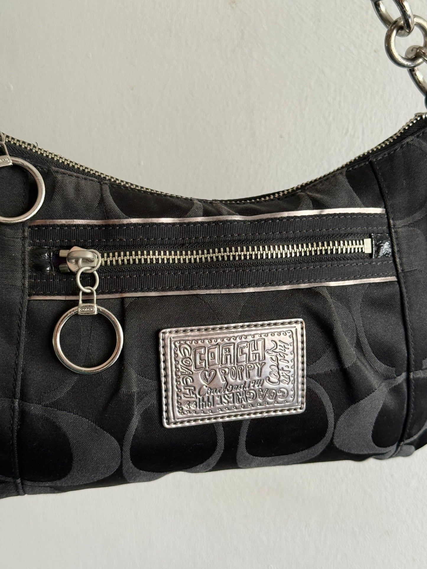Rare Coach Poppy Signature Shoulder Bag