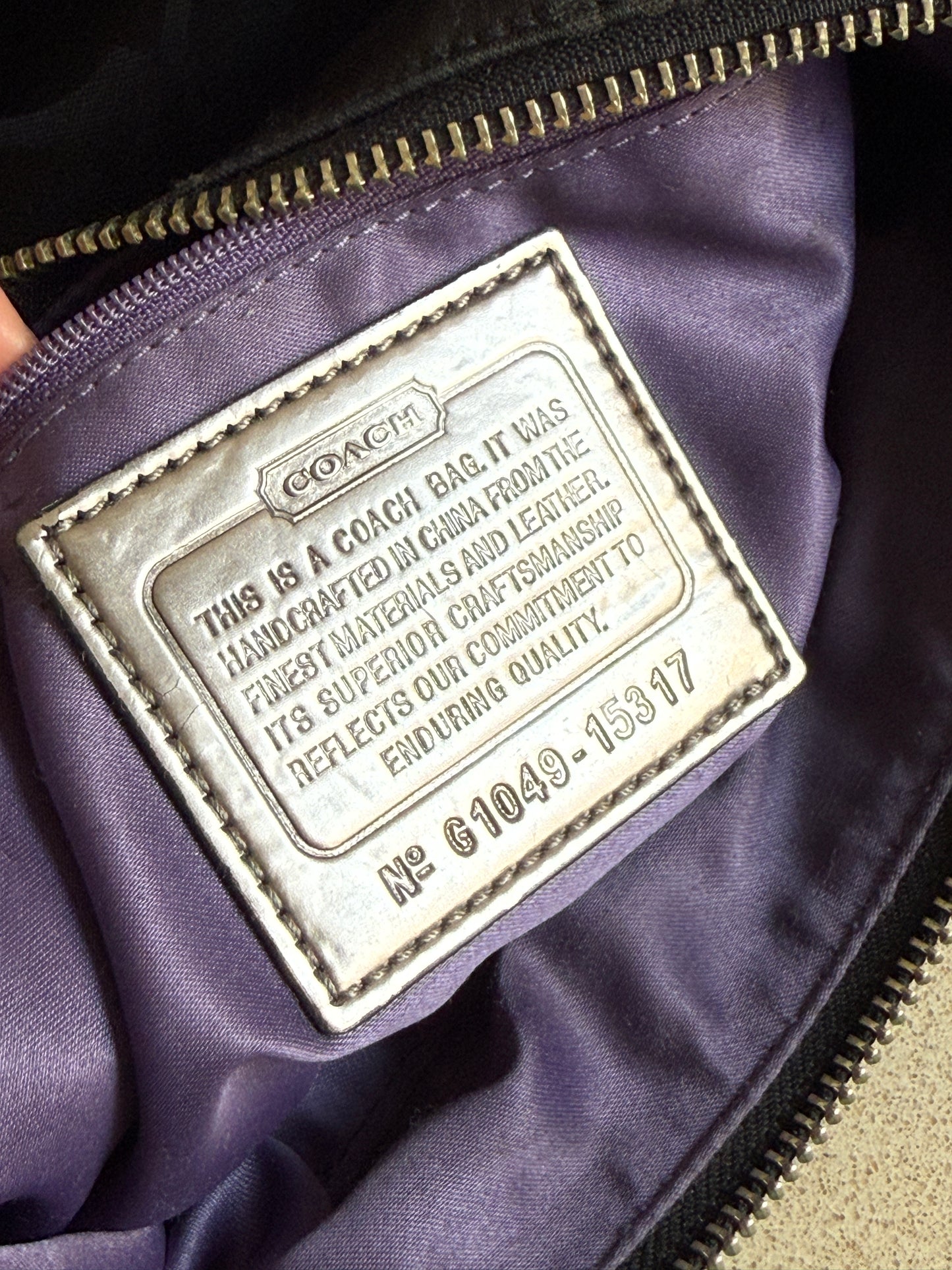 Rare Coach Poppy Signature Shoulder Bag