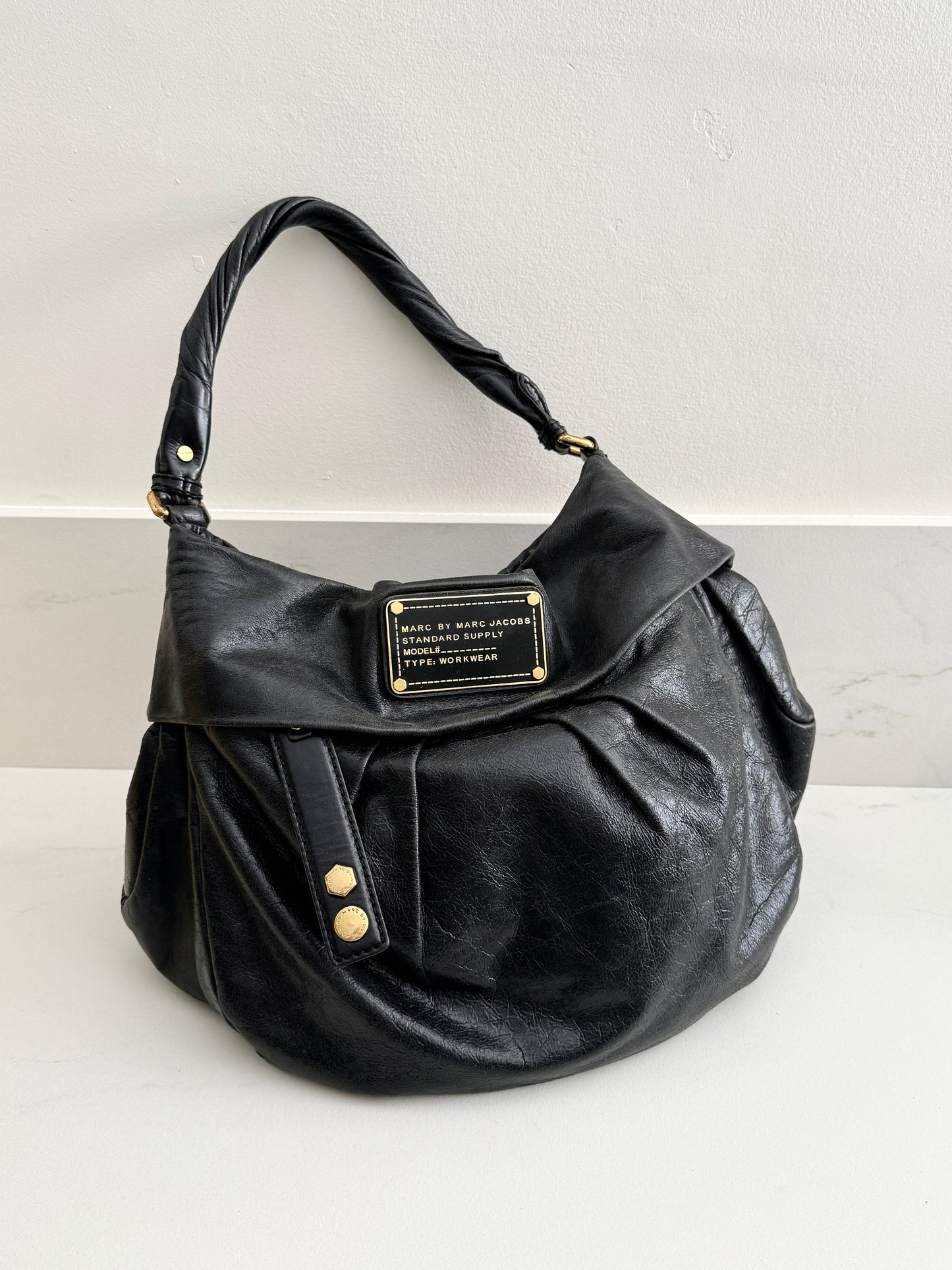Marc by Marc Jacobs Black Leather Shoulder Bag