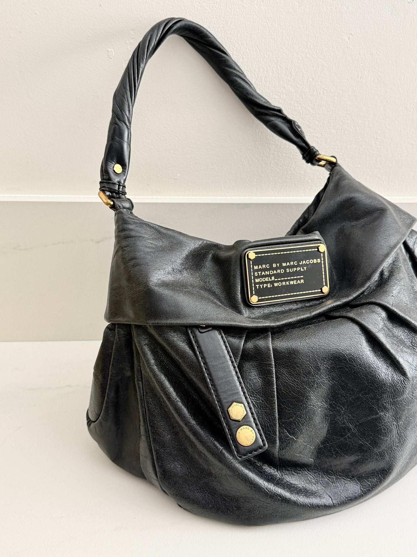 Marc by Marc Jacobs Black Leather Shoulder Bag