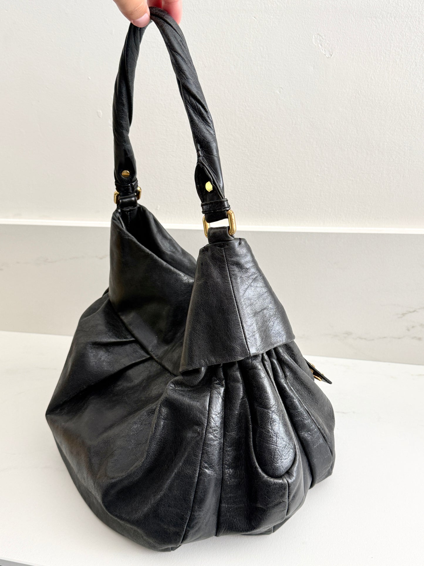 Marc by Marc Jacobs Black Leather Shoulder Bag