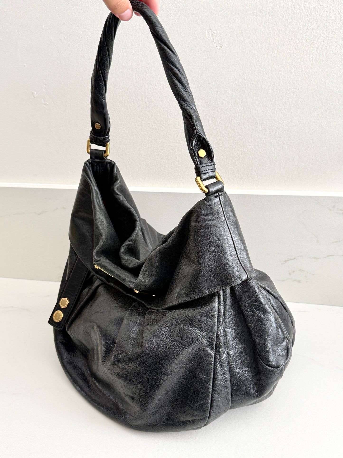 Marc by Marc Jacobs Black Leather Shoulder Bag