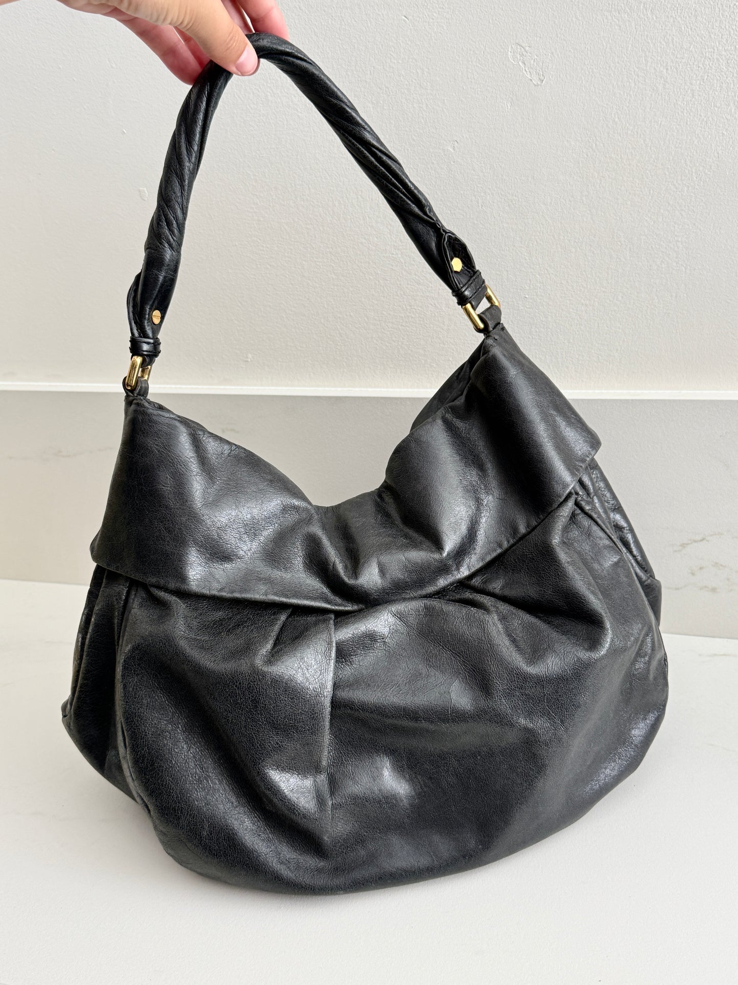 Marc by Marc Jacobs Black Leather Shoulder Bag
