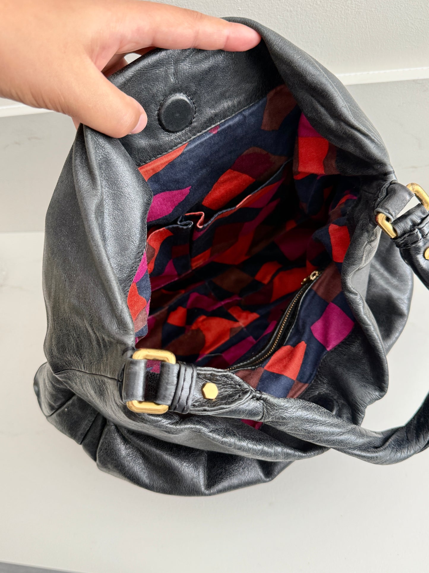 Marc by Marc Jacobs Black Leather Shoulder Bag