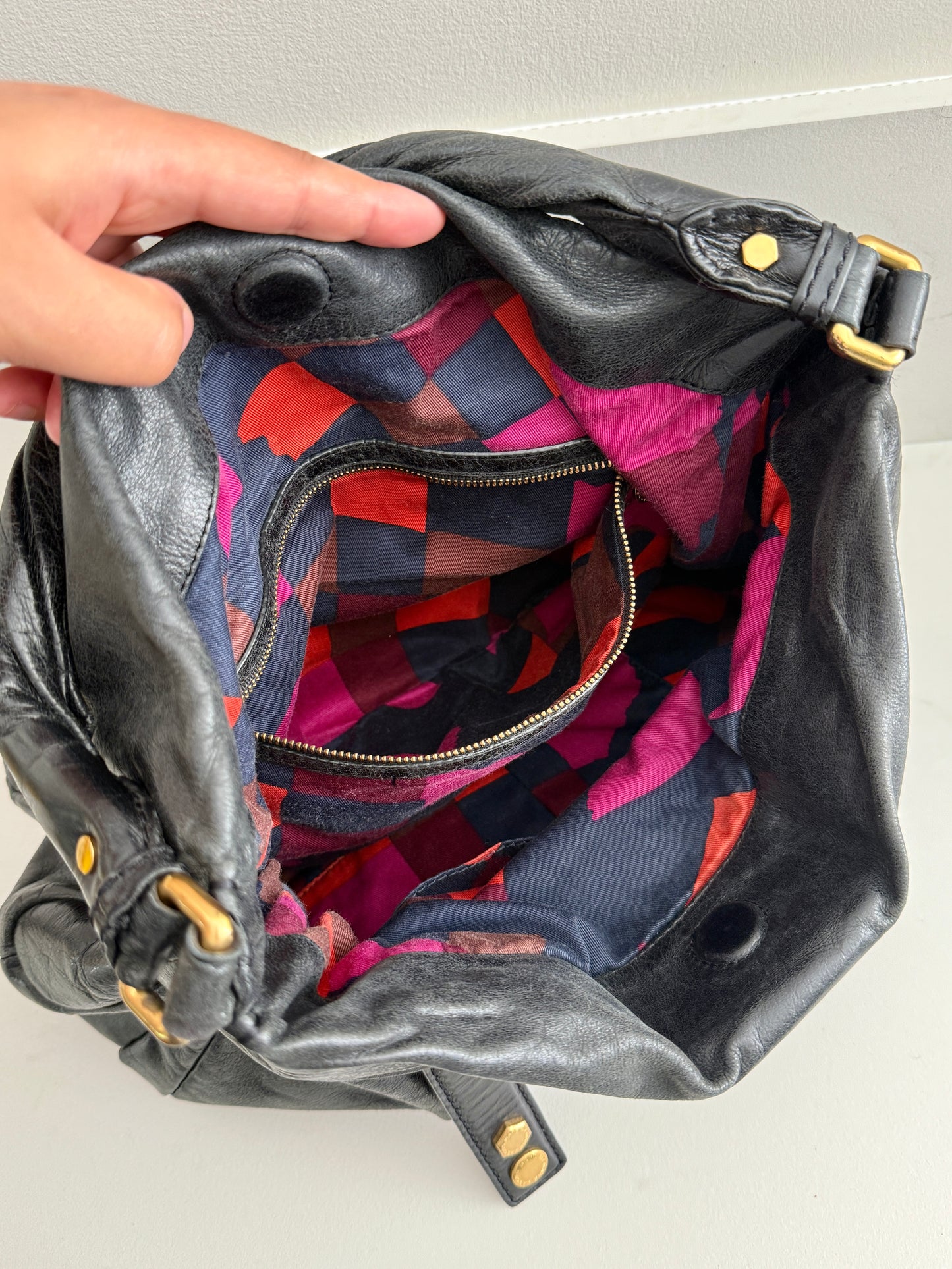 Marc by Marc Jacobs Black Leather Shoulder Bag