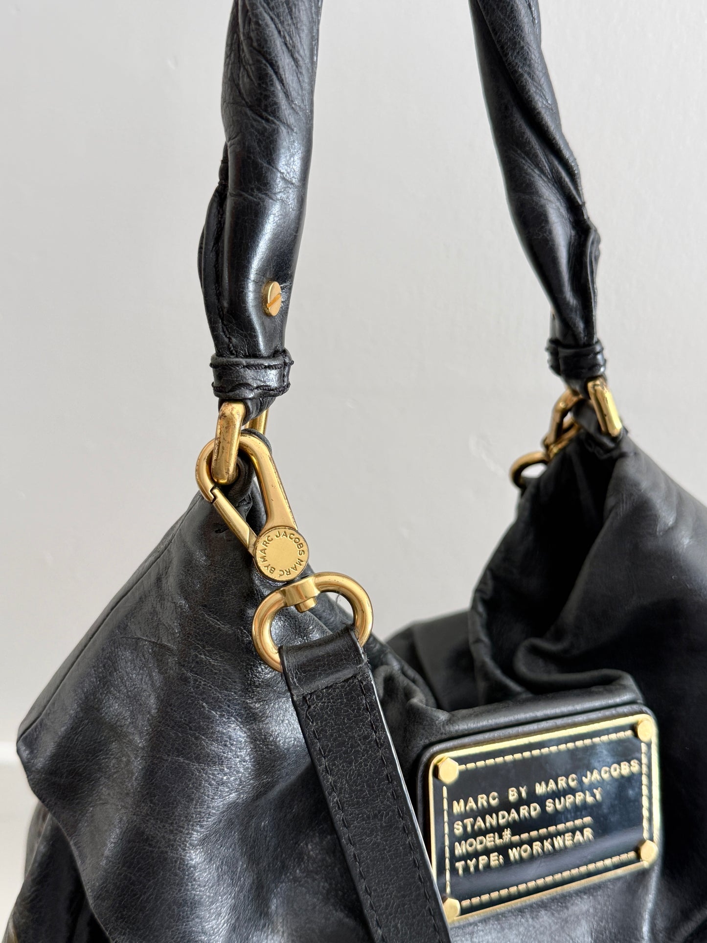 Marc by Marc Jacobs Black Leather Shoulder Bag