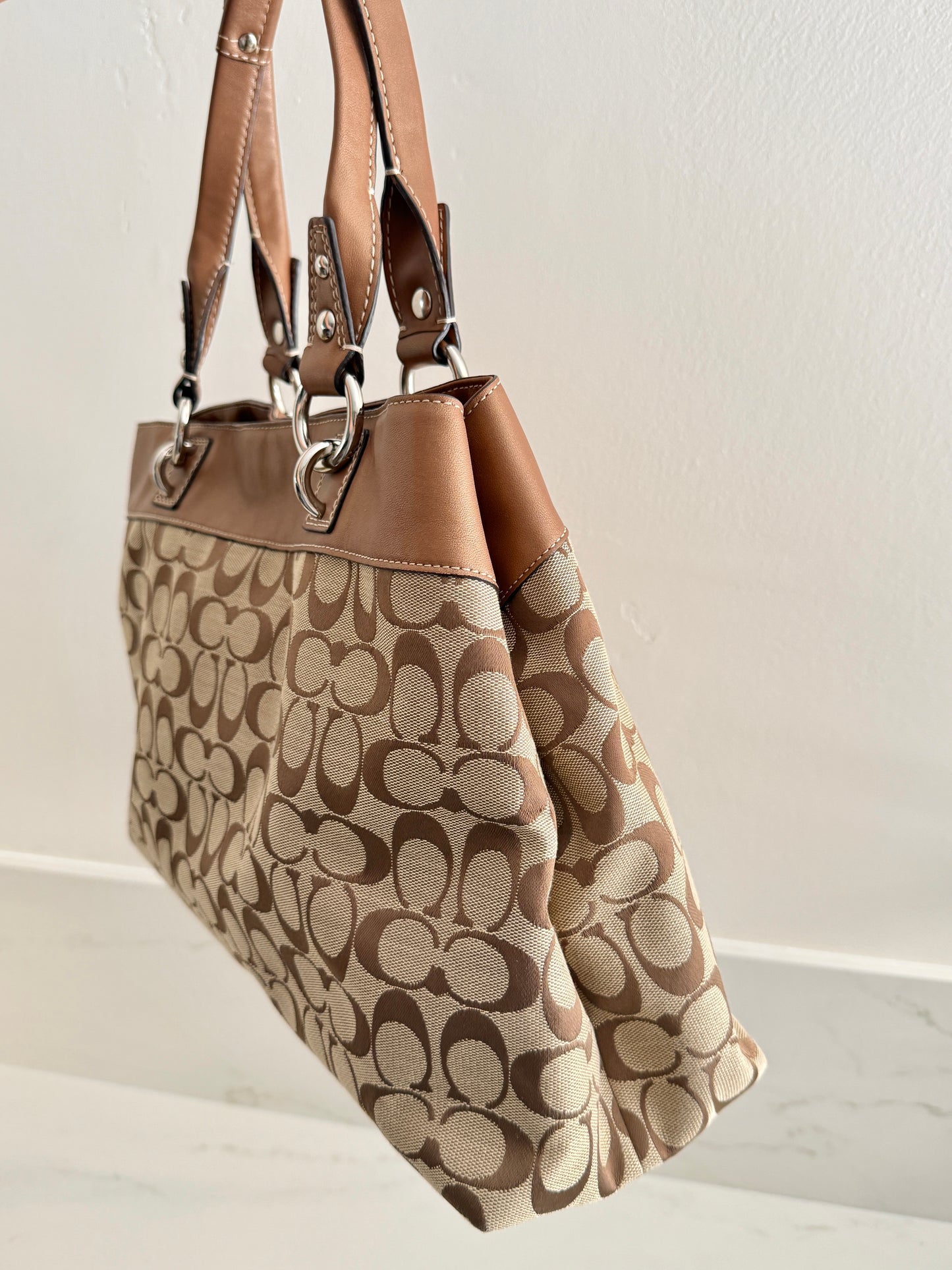Coach Penelope Signature Carryall Shoulder Bag