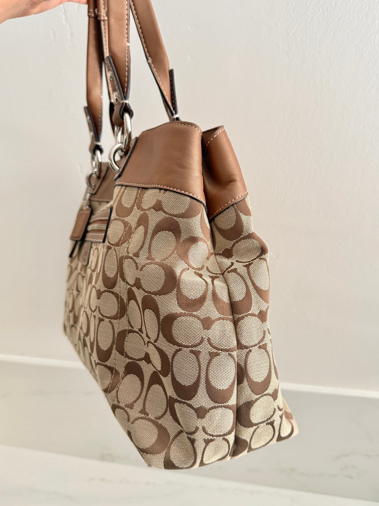 Coach Penelope Signature Carryall Shoulder Bag