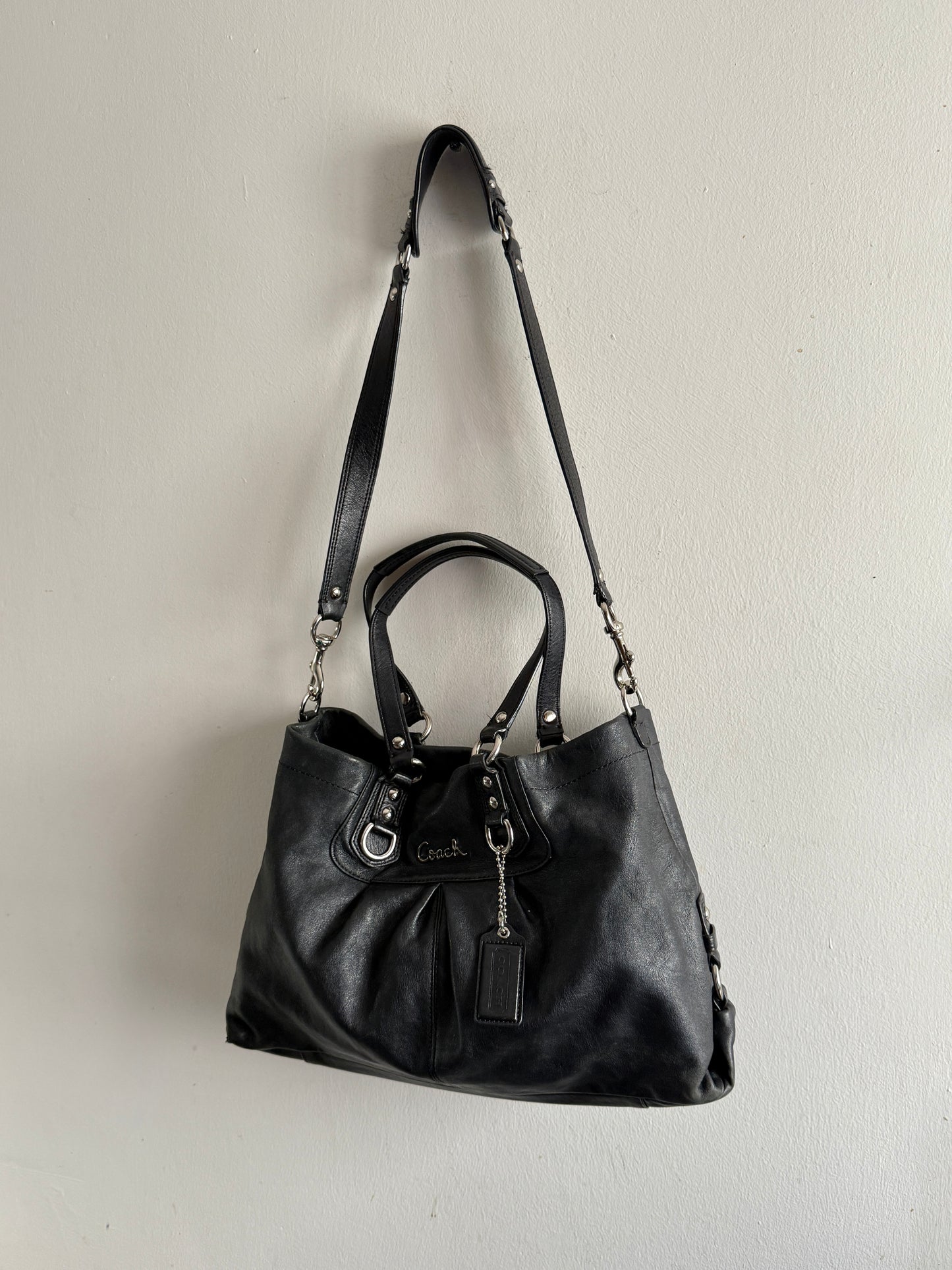 Coach Ashley Leather Carryall Shoulder Bag