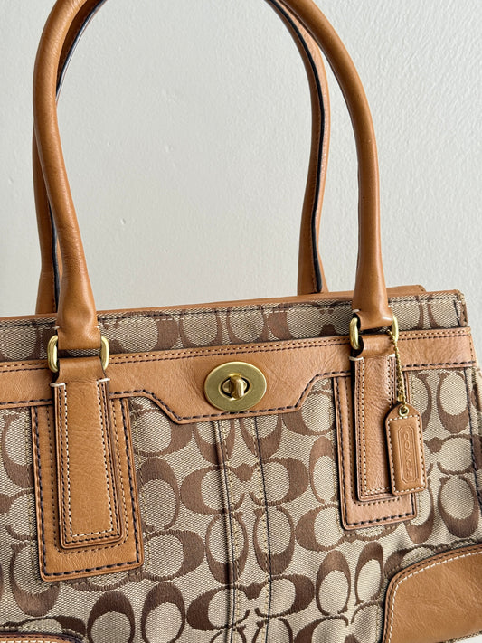 Coach Hampton Signature Shoulder Bag