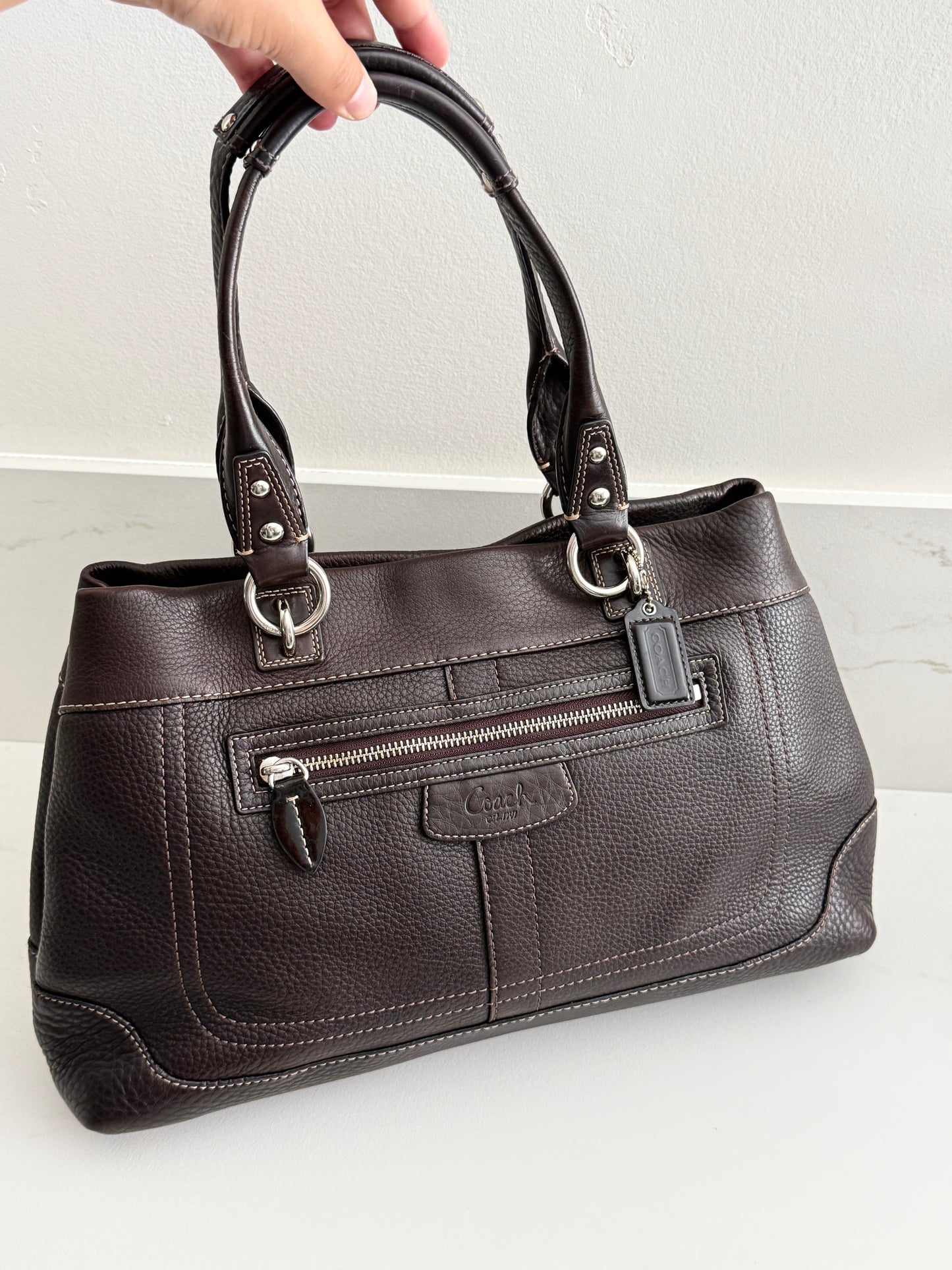 Coach Penelope Leather Carryall Shoulder Bag