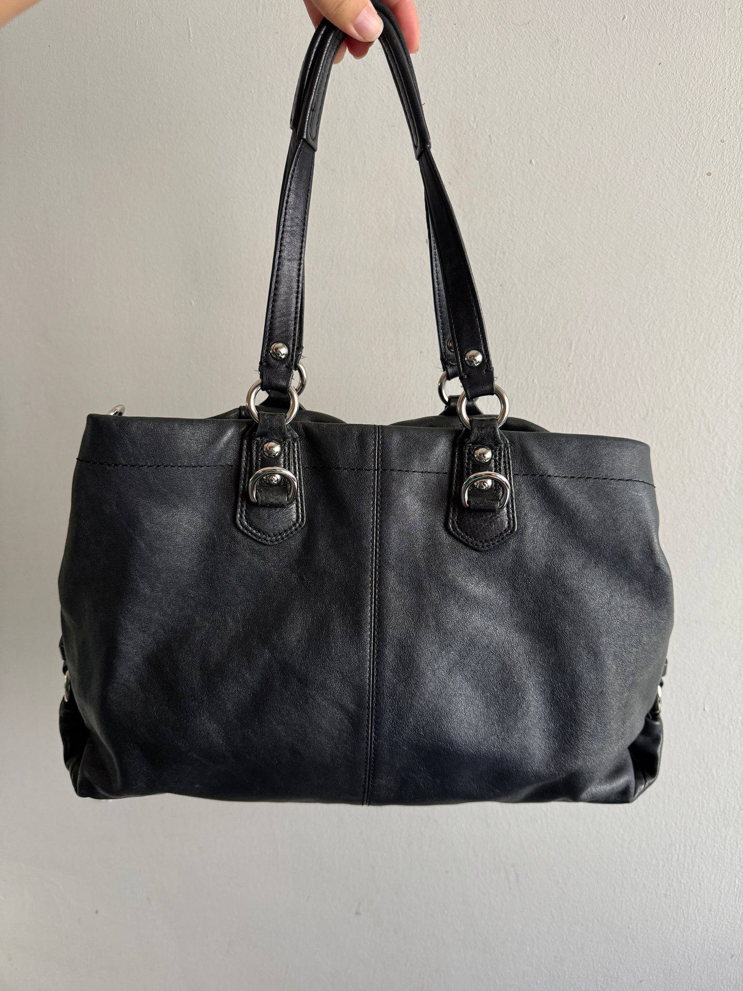 Coach Ashley Leather Carryall Shoulder Bag