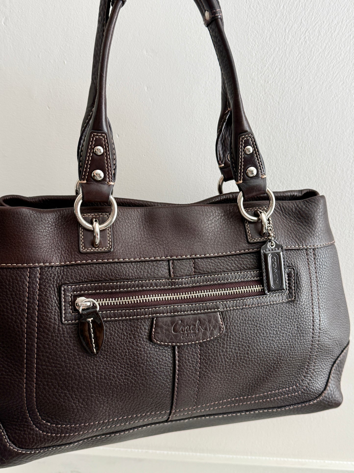Coach Penelope Leather Carryall Shoulder Bag