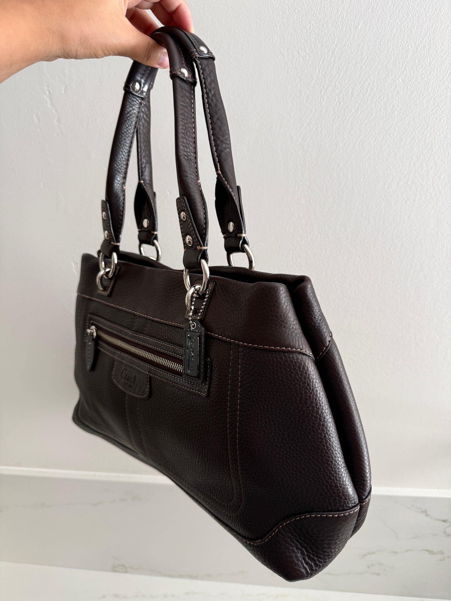 Coach Penelope Leather Carryall Shoulder Bag