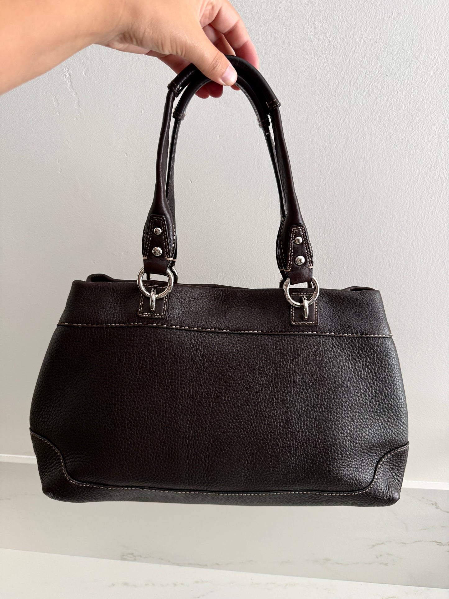 Coach Penelope Leather Carryall Shoulder Bag