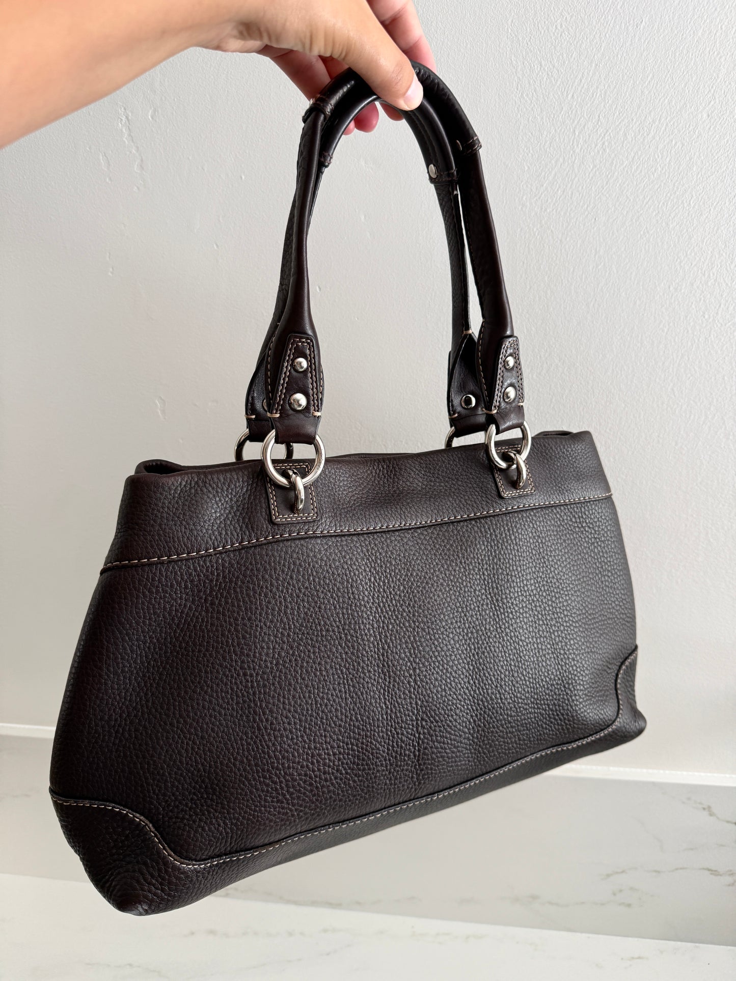 Coach Penelope Leather Carryall Shoulder Bag