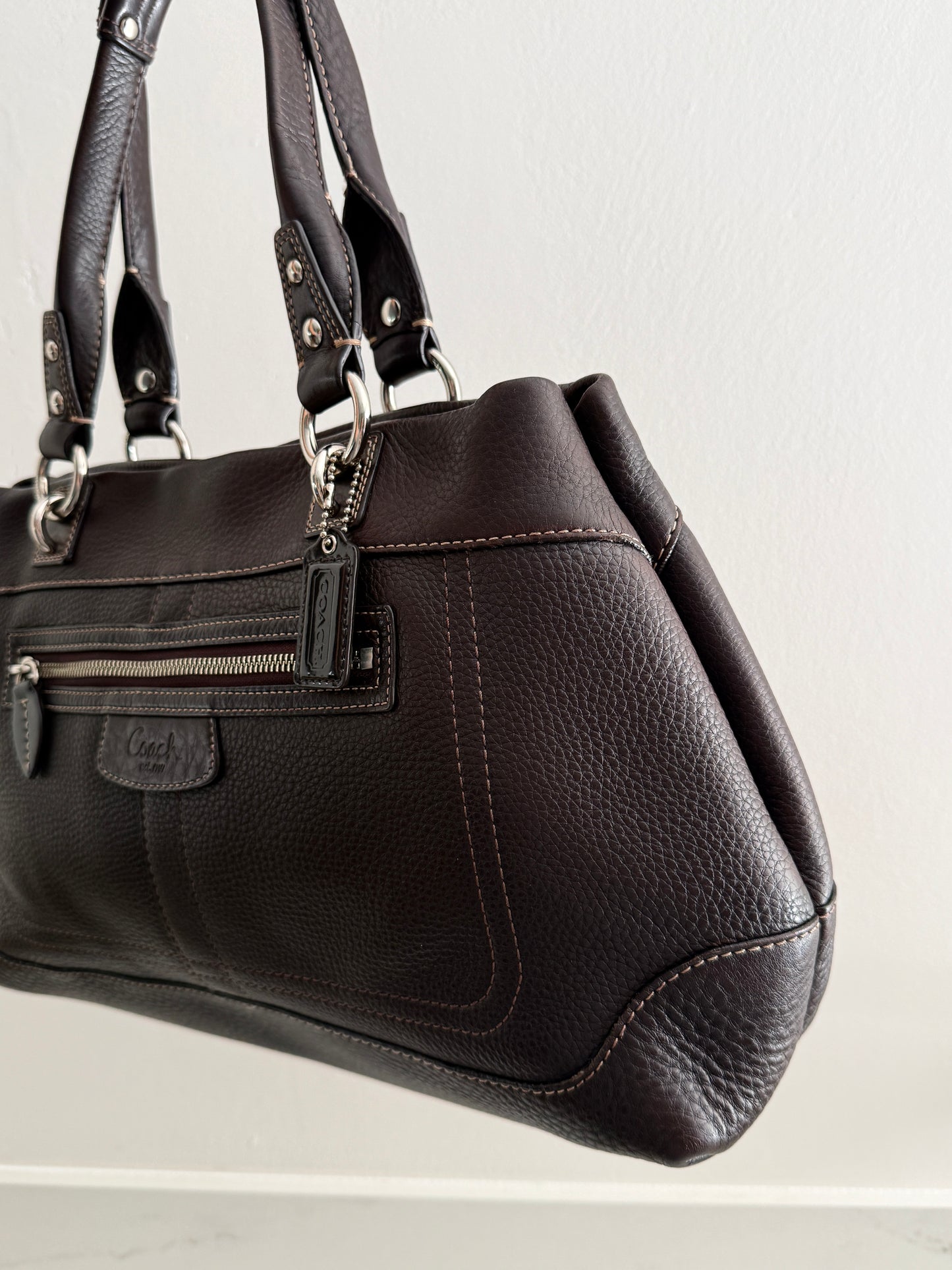 Coach Penelope Leather Carryall Shoulder Bag