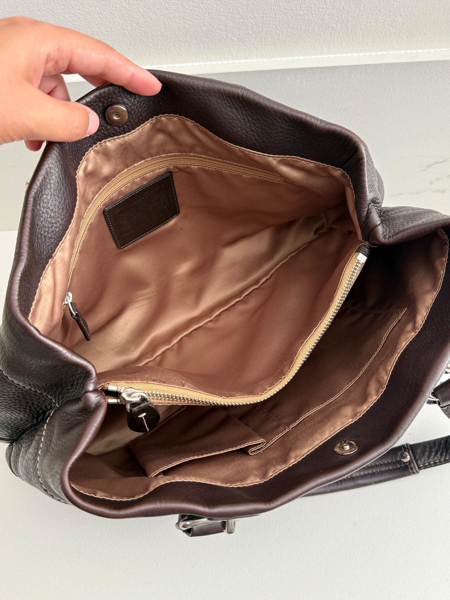 Coach Penelope Leather Carryall Shoulder Bag