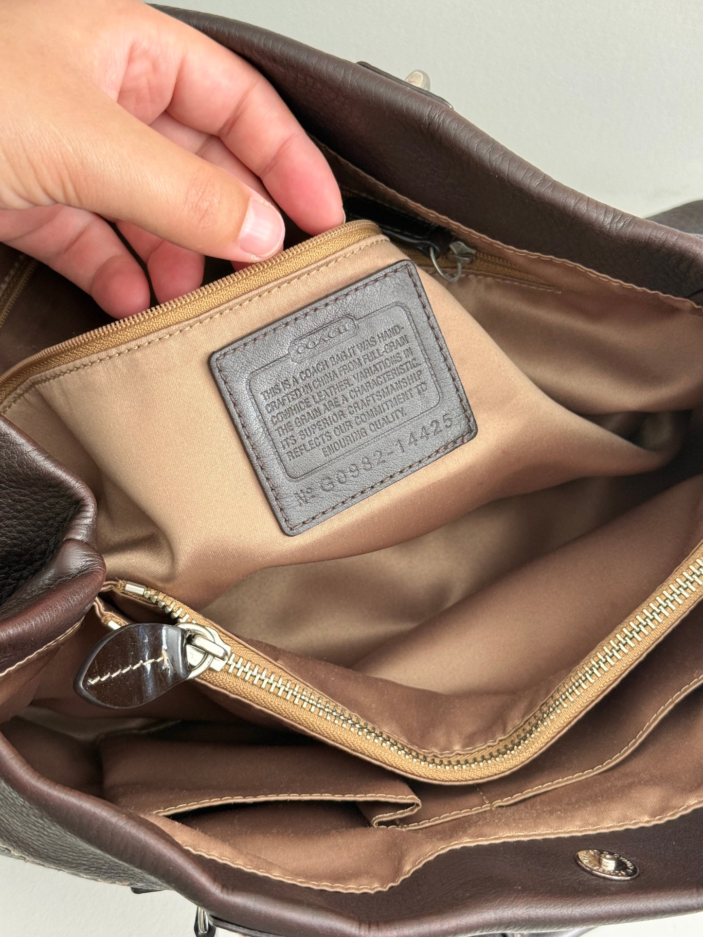 Coach Penelope Leather Carryall Shoulder Bag