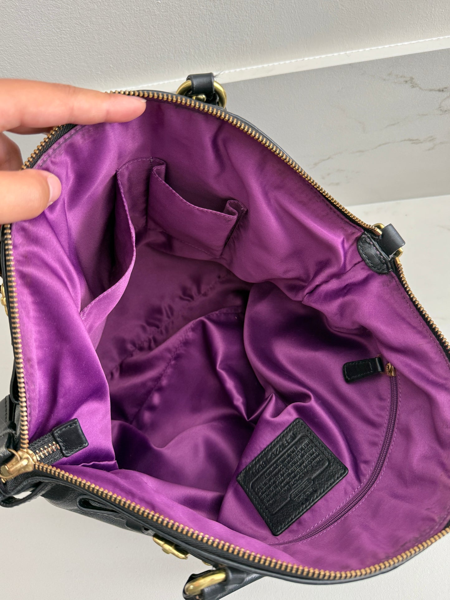 Coach Sophia Lindsey Leather Tote Bag
