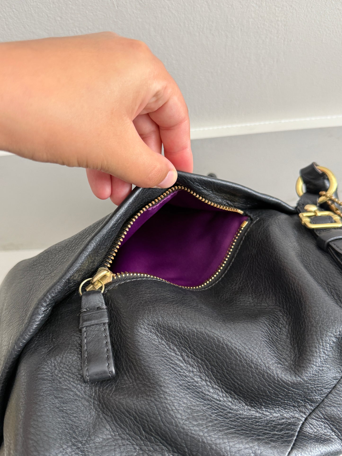 Coach Sophia Lindsey Leather Tote Bag