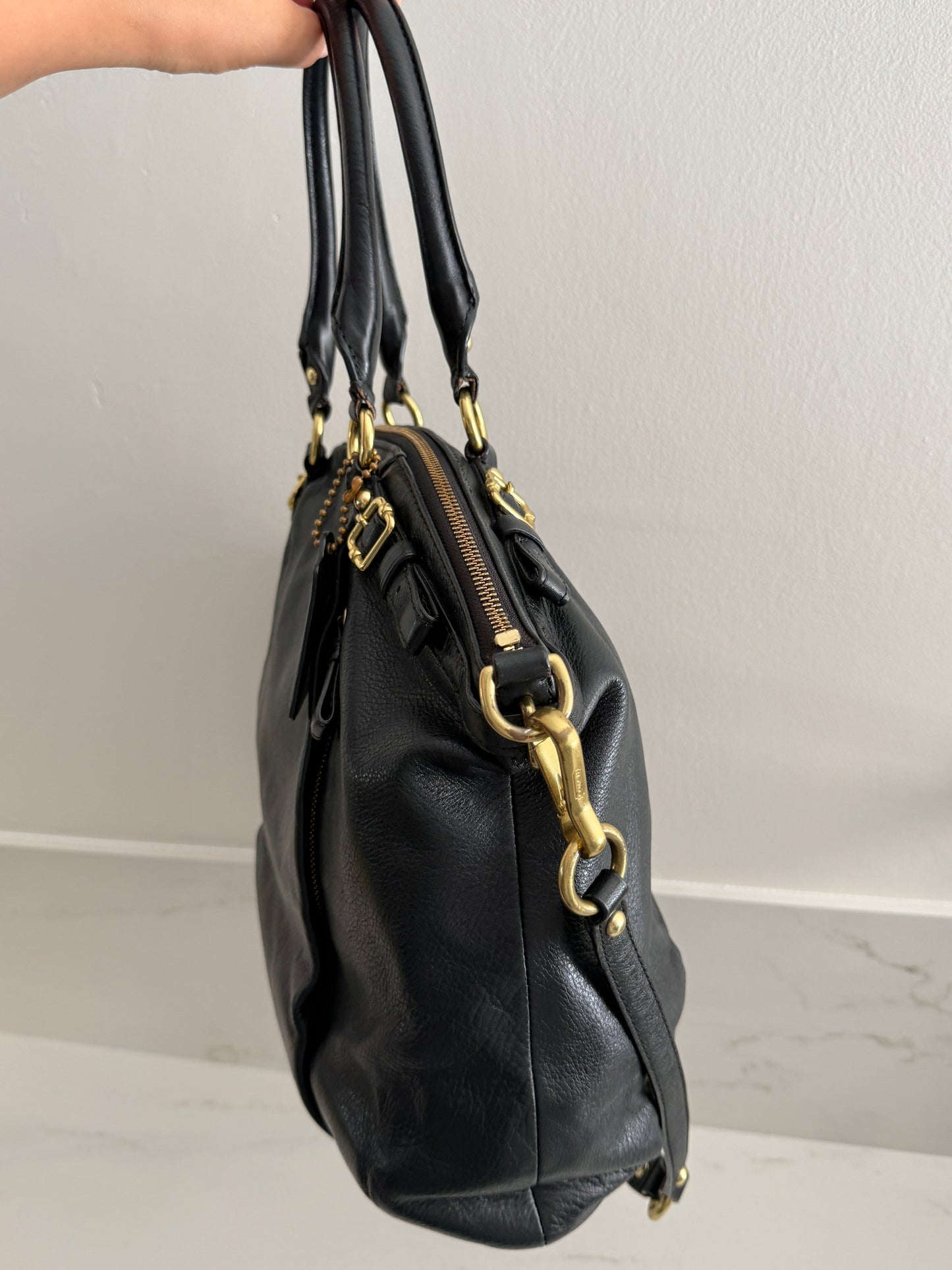 Coach Sophia Lindsey Leather Tote Bag