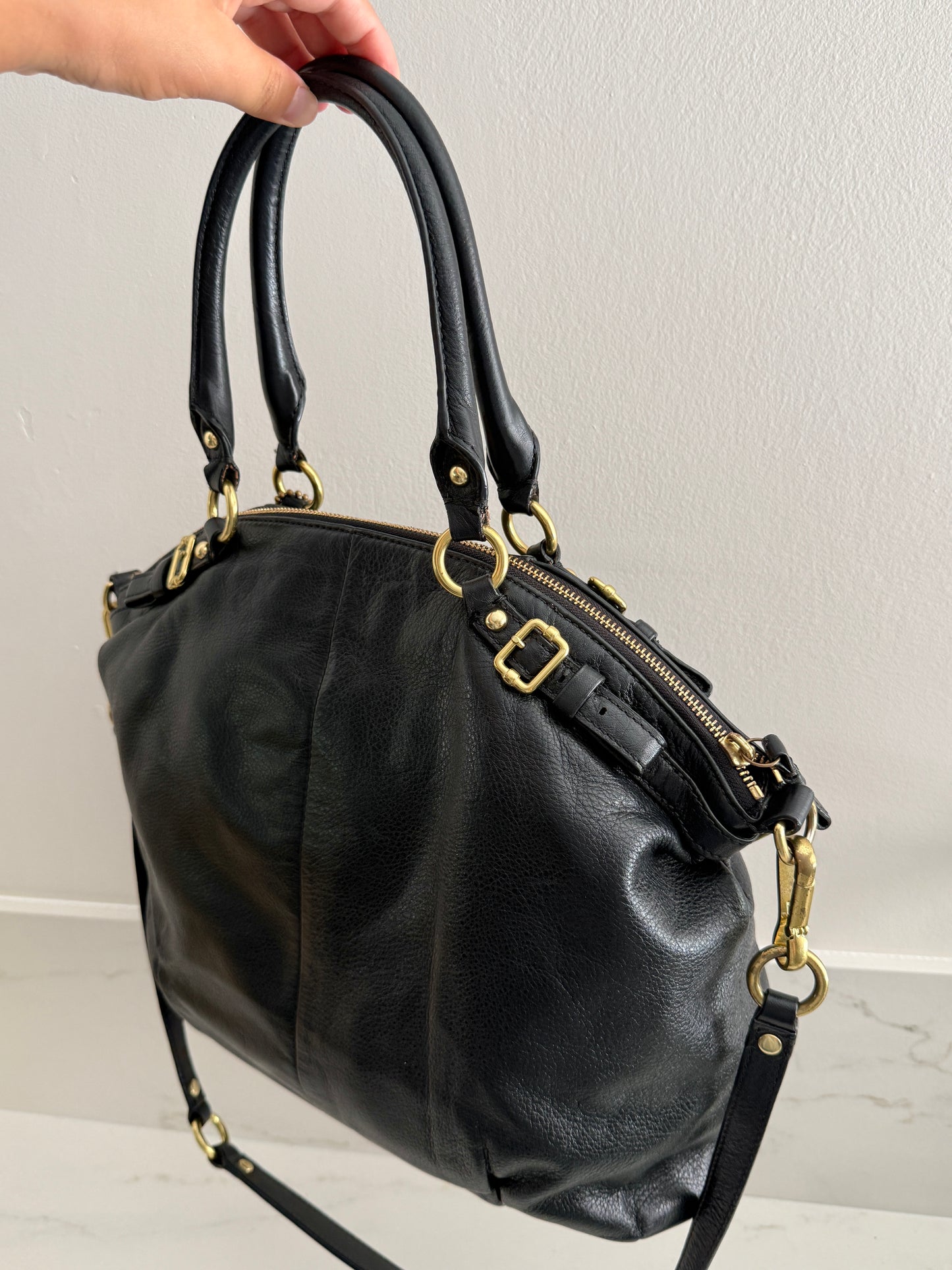 Coach Sophia Lindsey Leather Tote Bag