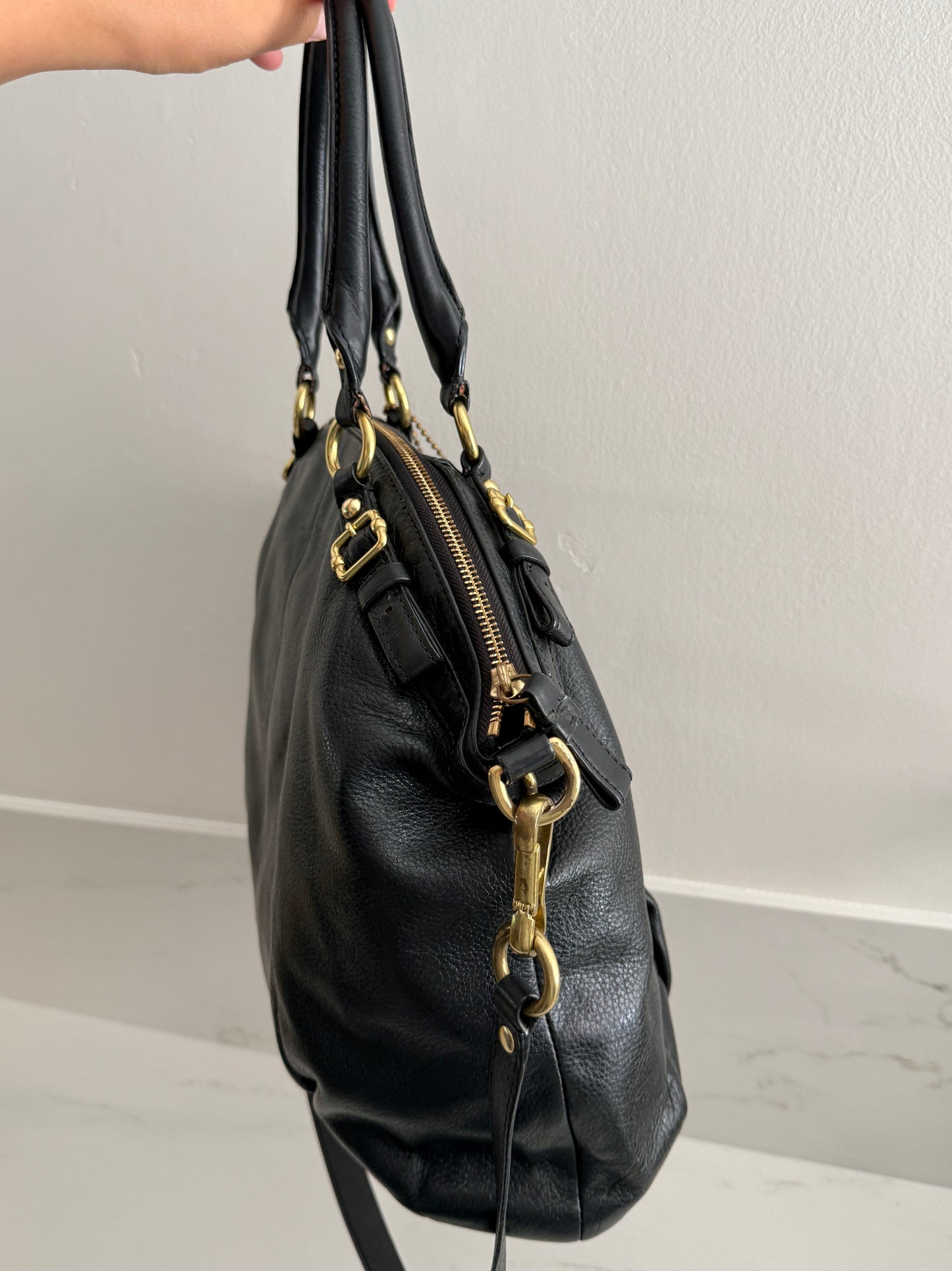 Coach Sophia Lindsey Leather Tote Bag