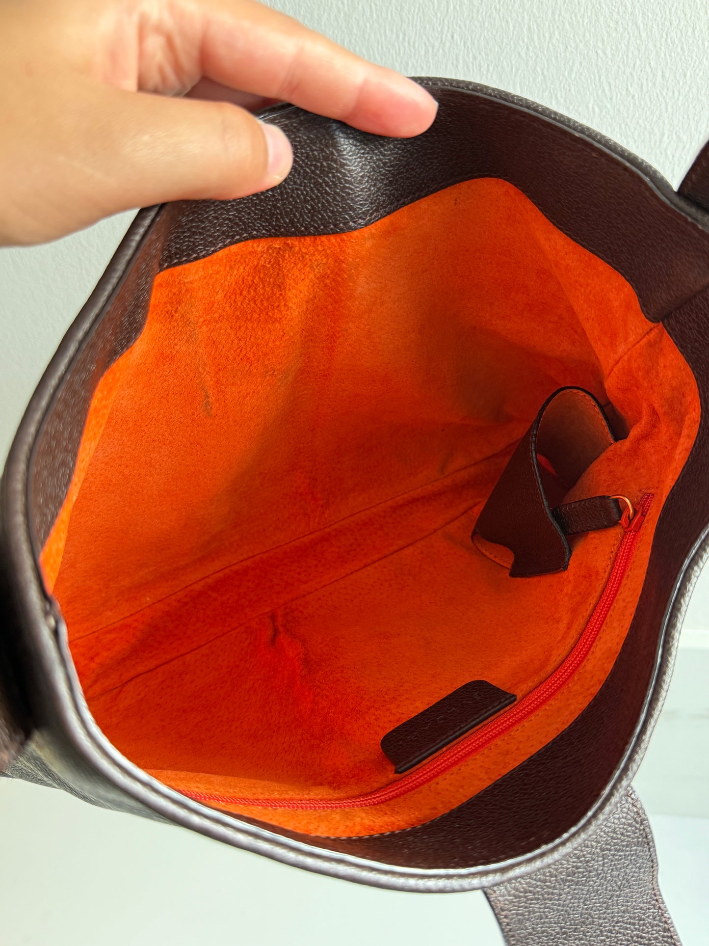 Super Rare Bvlgari Dark Brown Leather Bag