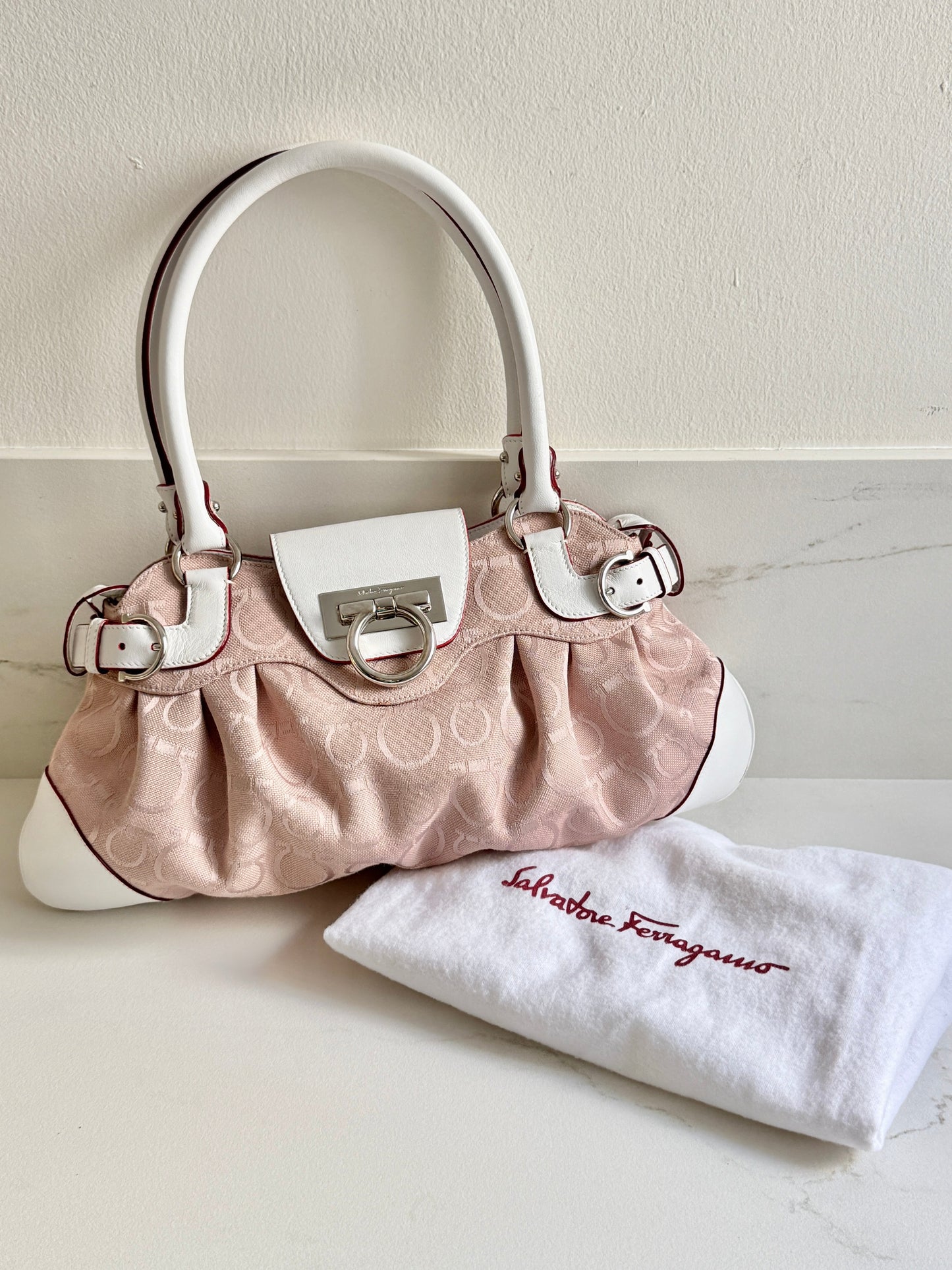Super Rare Salvatore Ferragamo Gancini Shoulder Bag