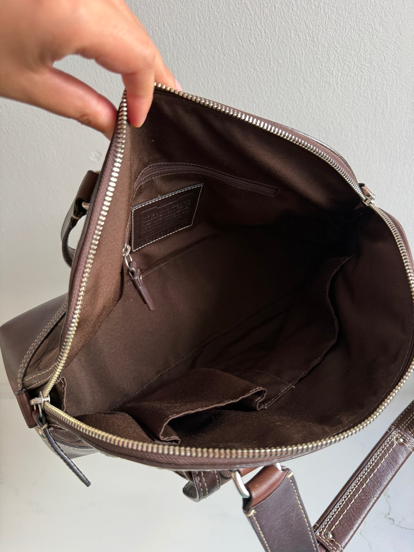 Coach Hampton Signature Shoulder Bag