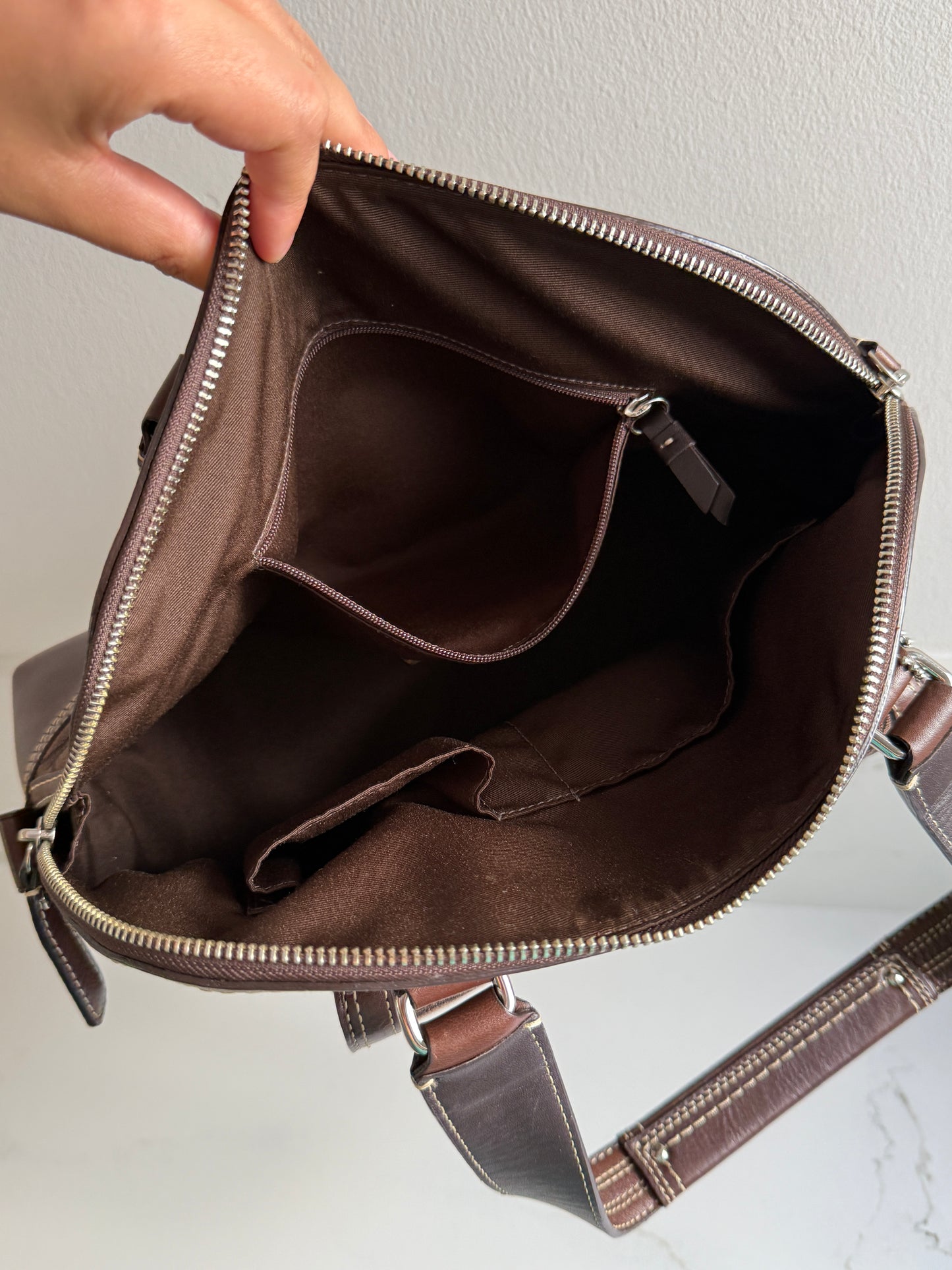 Coach Hampton Signature Shoulder Bag