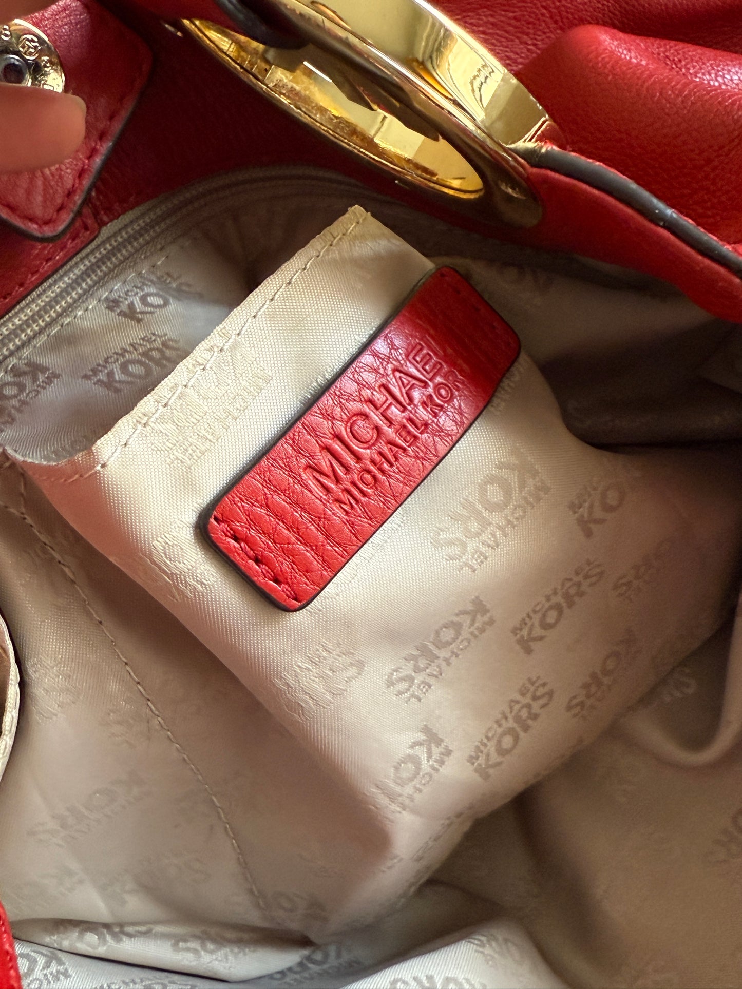 Michael Kors Fulton East West Leather Tote Shoulder Bag