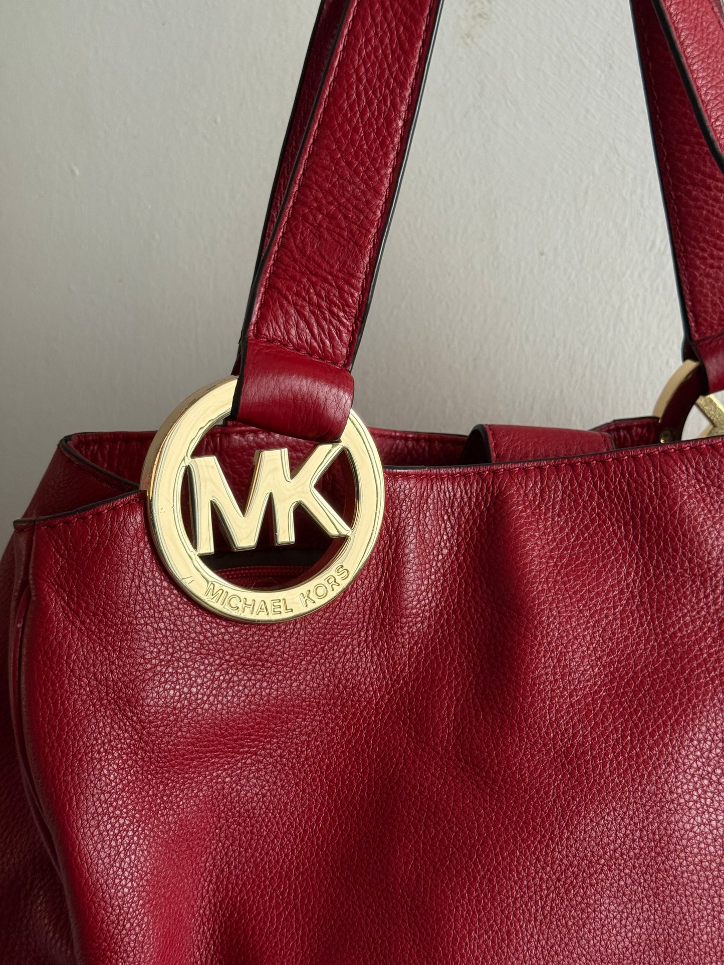 Michael Kors Fulton East West Leather Tote Shoulder Bag