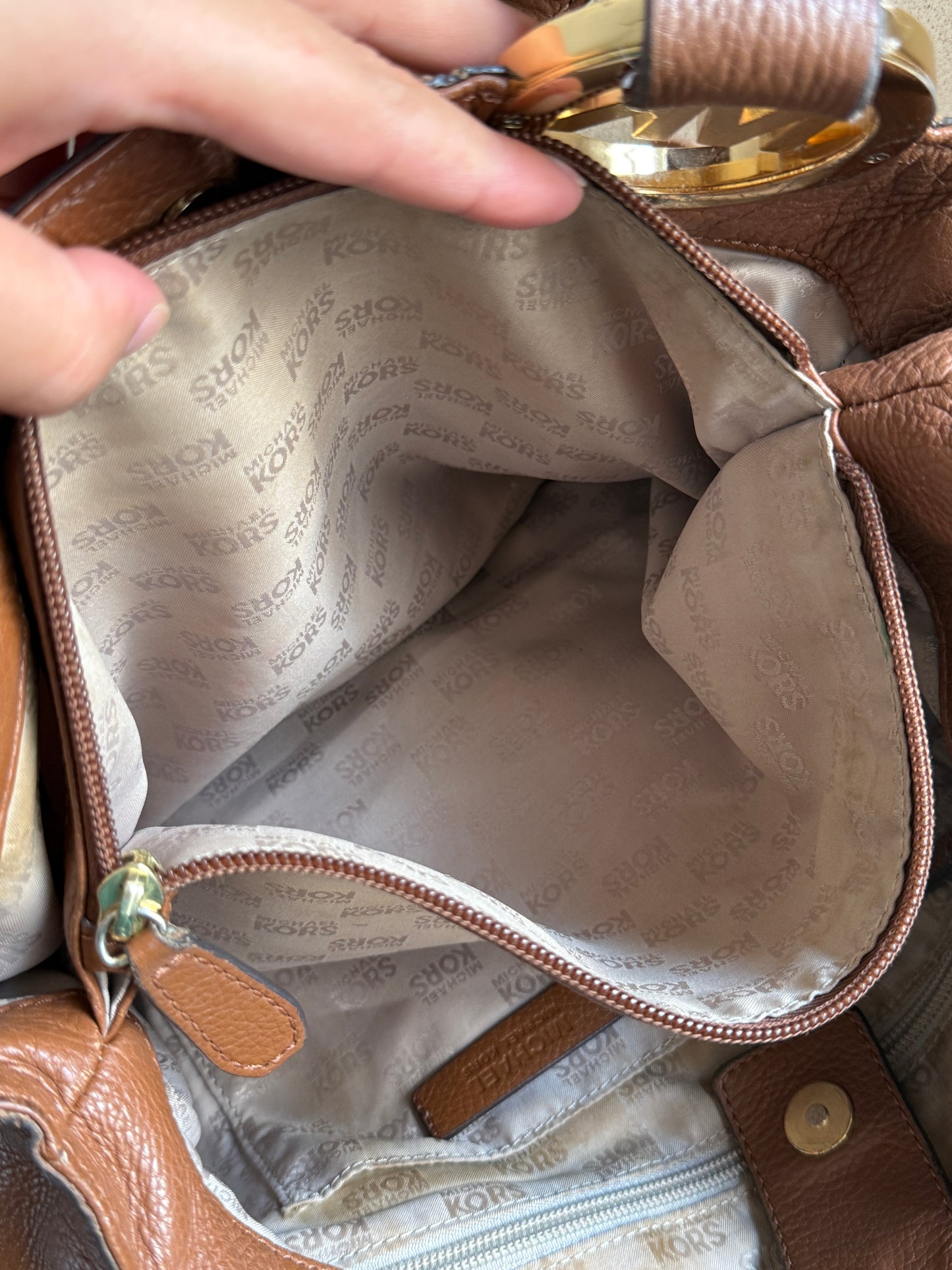 Michael Kors Fulton East West Leather Tote Shoulder Bag